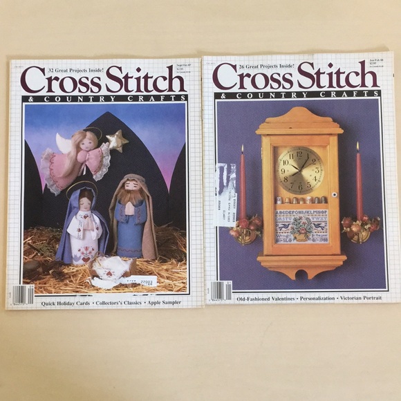 1987-89 Lot of 8 Cross Stitch & Country Crafts Magazines Vintage (Better Homes) - Picture 2 of 9
